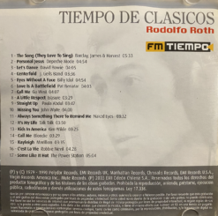 V/A - Tiempo De Clásicos Rodolfo Roth [2003] Ed. CHI - Imagen 2