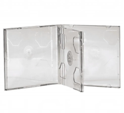 Caja CD Doble (Bandeja Transparente)