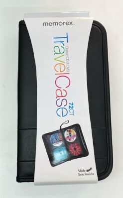 CD Case Memorex P/ 72 Discos (Estuche para CDs, DVDs, Juegos, Bluray)