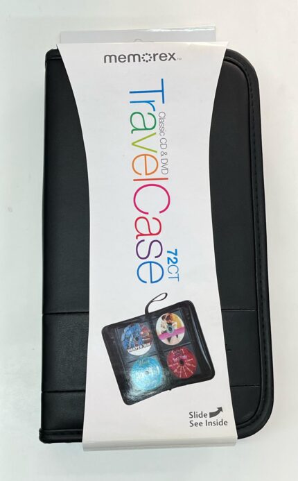 CD Case Memorex P/ 72 Discos (Estuche para CDs, DVDs, Juegos, Bluray)