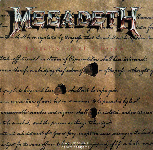Megadeth - Foreclosure Of A Dream